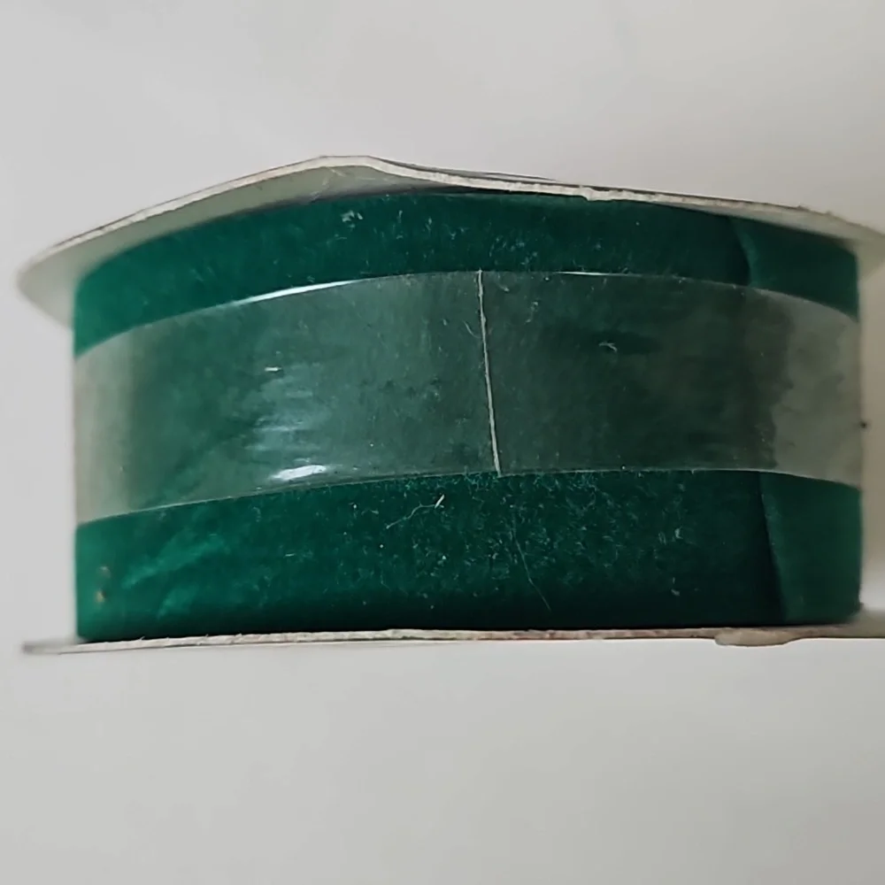 Green Veleteen Ribbon Lots of 5 1 1/4" x 2.66 yd 8 ft Unopened Plus Mark - Picture 3 of 4